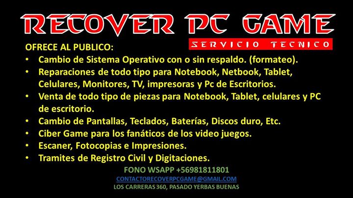 RECOVER PC GAME